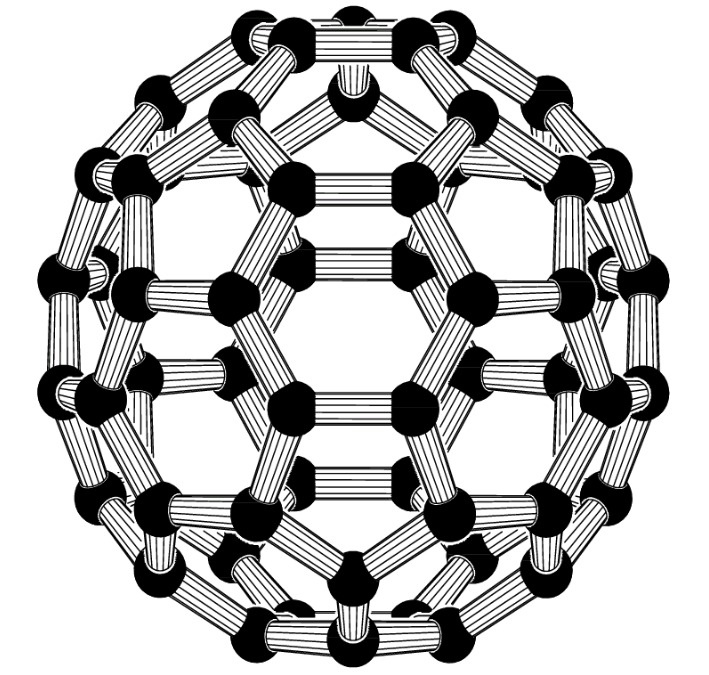 C60 structure diagram