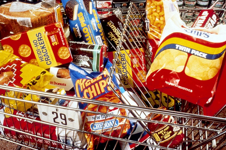 processed food at a grocery